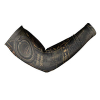 Atum Ancient Egyptian Arm Sleeves with Dark Hieroglyph Grid, Ouroboros Serpent Ring and The Final Serpent - Wonder Print Shop