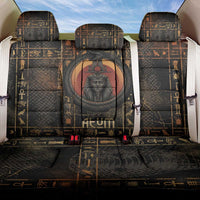 Atum Ancient Egyptian Back Car Seat Cover with Dark Hieroglyph Grid, Ouroboros Serpent Ring and The Final Serpent - Wonder Print Shop