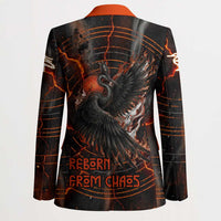 Bennu Blazer Ancient Egyptian Lava Crack Texture, Phoenix Firebird and Reborn from Chaos - Wonder Print Shop