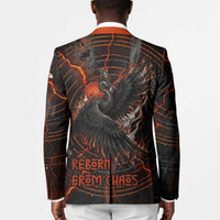 Bennu Blazer Ancient Egyptian Lava Crack Texture, Phoenix Firebird and Reborn from Chaos - Wonder Print Shop