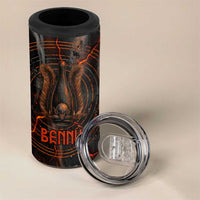 Bennu 4 in 1 Can Cooler Tumbler Ancient Egyptian Lava Crack Texture, Phoenix Firebird and Reborn from Chaos - Wonder Print Shop