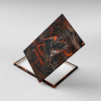 Bennu Canvas Wall Art Ancient Egyptian Lava Crack Texture, Phoenix Firebird and Reborn from Chaos - Wonder Print Shop