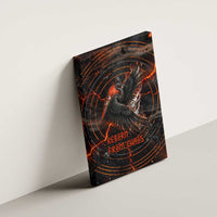Bennu Canvas Wall Art Ancient Egyptian Lava Crack Texture, Phoenix Firebird and Reborn from Chaos - Wonder Print Shop