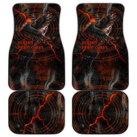 Bennu Car Mats Ancient Egyptian Lava Crack Texture, Phoenix Firebird and Reborn from Chaos - Wonder Print Shop