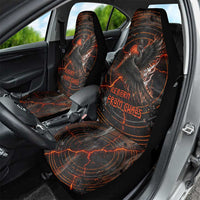 Bennu Car Seat Cover Ancient Egyptian Lava Crack Texture, Phoenix Firebird and Reborn from Chaos - Wonder Print Shop