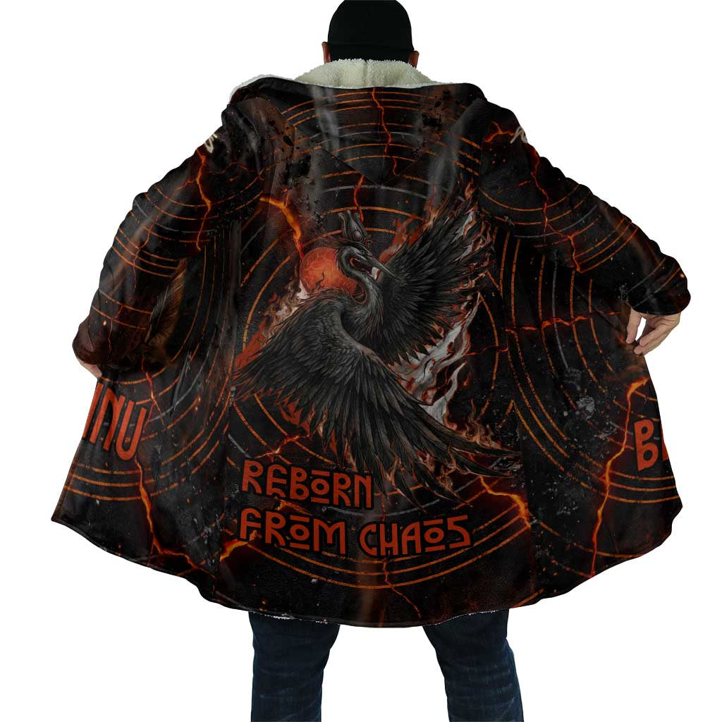 Bennu Cloak Ancient Egyptian Lava Crack Texture, Phoenix Firebird and Reborn from Chaos - Wonder Print Shop