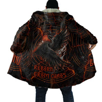 Bennu Cloak Ancient Egyptian Lava Crack Texture, Phoenix Firebird and Reborn from Chaos - Wonder Print Shop