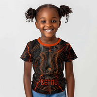 Bennu Kid T shirt Ancient Egyptian Lava Crack Texture, Phoenix Firebird and Reborn from Chaos - Wonder Print Shop