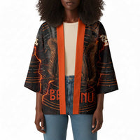 Bennu Kimono Ancient Egyptian Lava Crack Texture, Phoenix Firebird and Reborn from Chaos - Wonder Print Shop