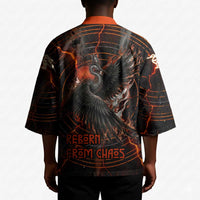 Bennu Kimono Ancient Egyptian Lava Crack Texture, Phoenix Firebird and Reborn from Chaos - Wonder Print Shop