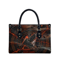 Bennu Leather Bag Ancient Egyptian Lava Crack Texture, Phoenix Firebird and Reborn from Chaos - Wonder Print Shop