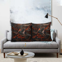 Bennu Pillow Cover Ancient Egyptian Lava Crack Texture, Phoenix Firebird and Reborn from Chaos - Wonder Print Shop