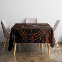Bennu Tablecloth Ancient Egyptian Lava Crack Texture, Phoenix Firebird and Reborn from Chaos - Wonder Print Shop