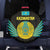Kazakhstan National Emblem Spare Tire Cover with Black Tribal Pattern and Sun Eagle Motif