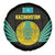 Kazakhstan National Emblem Spare Tire Cover with Black Tribal Pattern and Sun Eagle Motif
