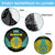 Kazakhstan National Emblem Spare Tire Cover with Black Tribal Pattern and Sun Eagle Motif