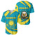 Kazakhstan National Flag Baseball Jersey with Mangilik El Bald Eagle and Blue Tribal Pattern