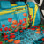 Kazakhstan National Flag Back Car Seat Cover with Red Tulip Bloom and Blue Yellow Ethnic Motif