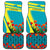 Kazakhstan National Flag Car Mats with Red Tulip Bloom and Blue Yellow Ethnic Motif