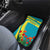 Kazakhstan National Flag Car Mats with Red Tulip Bloom and Blue Yellow Ethnic Motif