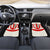 Iran Flag Pattern Car Mats with Bold Red National Emblem Design