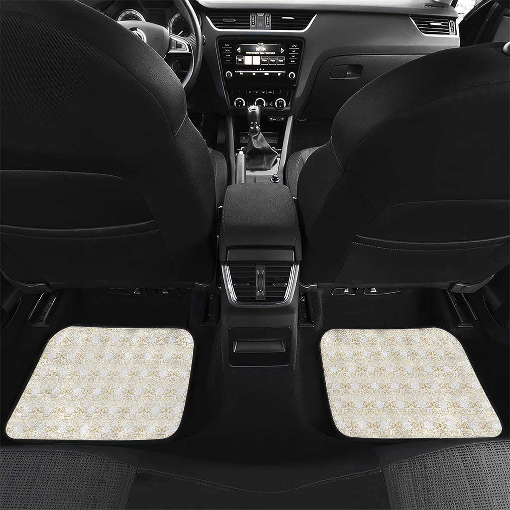 Iran Flag Pattern Car Mats with Bold Red National Emblem Design