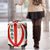 Iran Flag Pattern Luggage Cover with Bold Red National Emblem Design