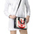 Iran Flag Pattern Shoulder Handbag with Bold Red National Emblem Design