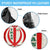 Iran Flag Pattern Spare Tire Cover with Bold Red National Emblem Design