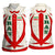 Iran Flag Pattern Women Sleeveless Polo Shirt with Bold Red National Emblem Design