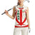 Iran Flag Pattern Women Sleeveless Polo Shirt with Bold Red National Emblem Design