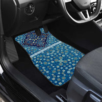 Iranian Mosaic Art Pattern Car Mats with Persian Calligraphy and Flag Accents