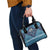 Iranian Mosaic Art Pattern Shoulder Handbag with Persian Calligraphy and Flag Accents