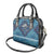 Iranian Mosaic Art Pattern Shoulder Handbag with Persian Calligraphy and Flag Accents