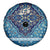 Iranian Mosaic Art Pattern Spare Tire Cover with Persian Calligraphy and Flag Accents