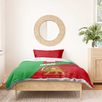 Iran National Heritage Bedding Set with Lion and Sun Emblem and Royal Coat of Arms