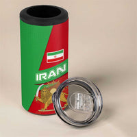 Iran National Heritage 4 in 1 Can Cooler Tumbler with Lion and Sun Emblem and Royal Coat of Arms