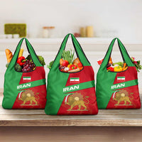 Iran National Heritage Grocery Bag with Lion and Sun Emblem and Royal Coat of Arms