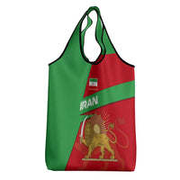 Iran National Heritage Grocery Bag with Lion and Sun Emblem and Royal Coat of Arms