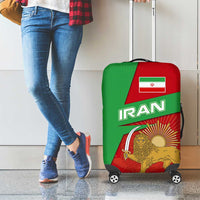 Iran National Heritage Luggage Cover with Lion and Sun Emblem and Royal Coat of Arms