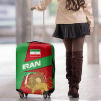Iran National Heritage Luggage Cover with Lion and Sun Emblem and Royal Coat of Arms