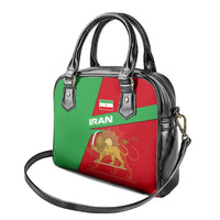 Iran National Heritage Shoulder Handbag with Lion and Sun Emblem and Royal Coat of Arms
