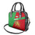 Iran National Heritage Shoulder Handbag with Lion and Sun Emblem and Royal Coat of Arms