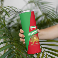 Iran National Heritage Skinny Tumbler with Lion and Sun Emblem and Royal Coat of Arms