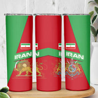 Iran National Heritage Skinny Tumbler with Lion and Sun Emblem and Royal Coat of Arms
