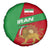 Iran National Heritage Spare Tire Cover with Lion and Sun Emblem and Royal Coat of Arms