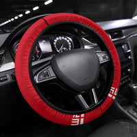 Iran National Heritage Steering Wheel Cover with Lion and Sun Emblem and Royal Coat of Arms