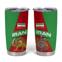 Iran National Heritage Tumbler Cup with Lion and Sun Emblem and Royal Coat of Arms
