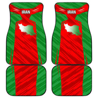 Iran National Pride Car Mats with Bold Lion Crest and Country Silhouette