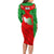 Iran National Pride Family Matching Long Sleeve Bodycon Dress and Hawaiian Shirt with Bold Lion Crest and Country Silhouette
